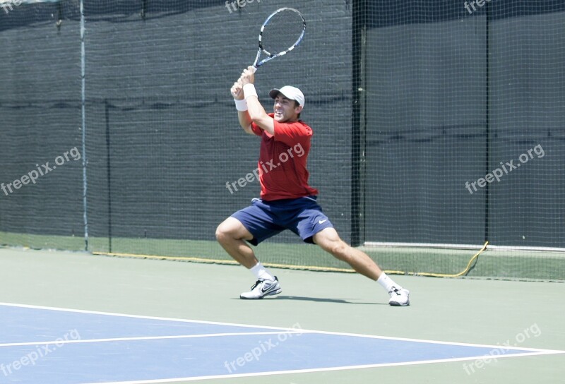 Pro Tennis Tennis Backhand Action Competition