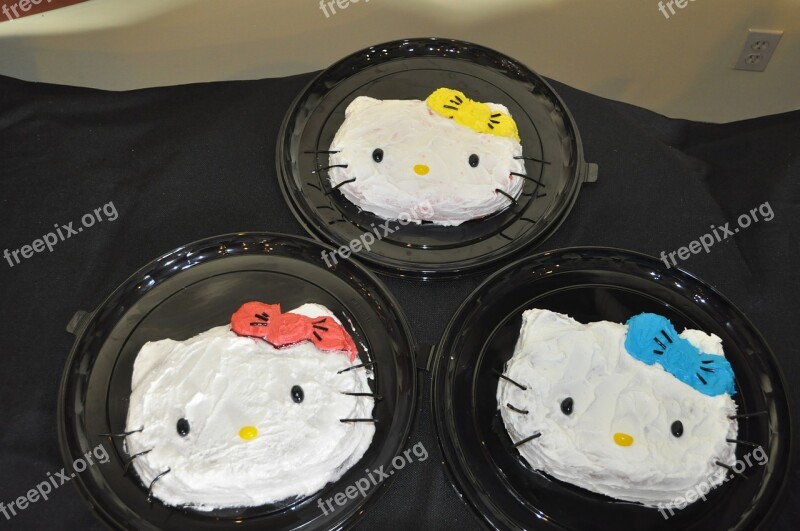 Cake Birthday Hello Kitty Celebration Party