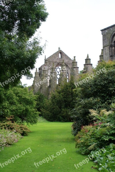 Scotland Edinburgh Abby Ruin Garden