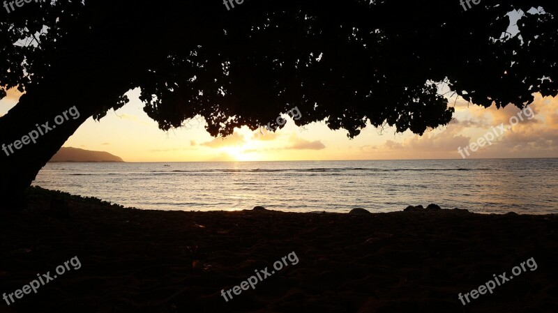 Landscape The Sea The Evening Sun Free Photos