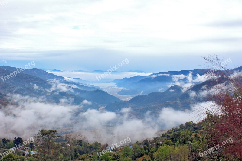 Landscape Natural Nature Nepal Pokhara