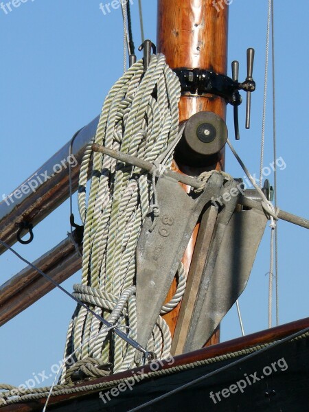 Old Rig Sailing Sailing Vessel Sailboat Wharf