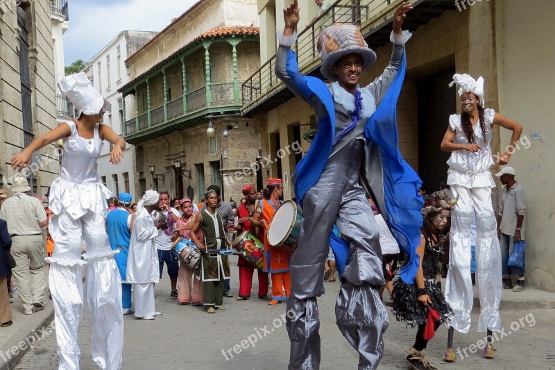 Cuba Havana Carnival Parade Celebration