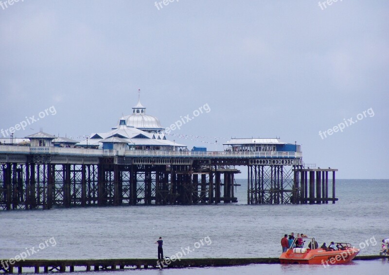 Pier Beach Amusement Park Sea Lifeboat