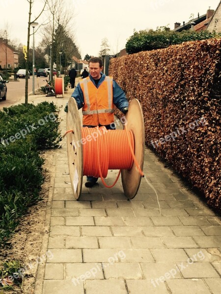 Glass Fiber Broadband Cable Eersel Brabant