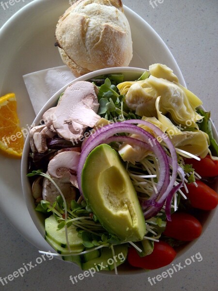 Salad Plate Food Healthy Fresh