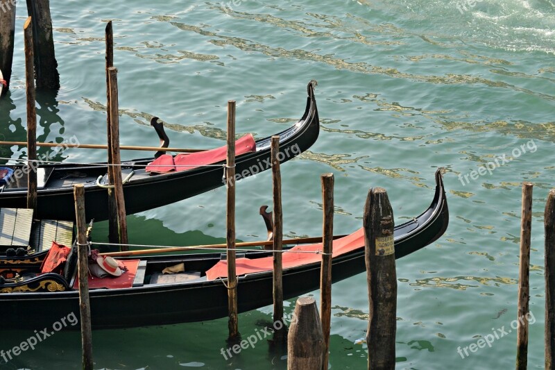 Gondola Italy Venice Canal Boat