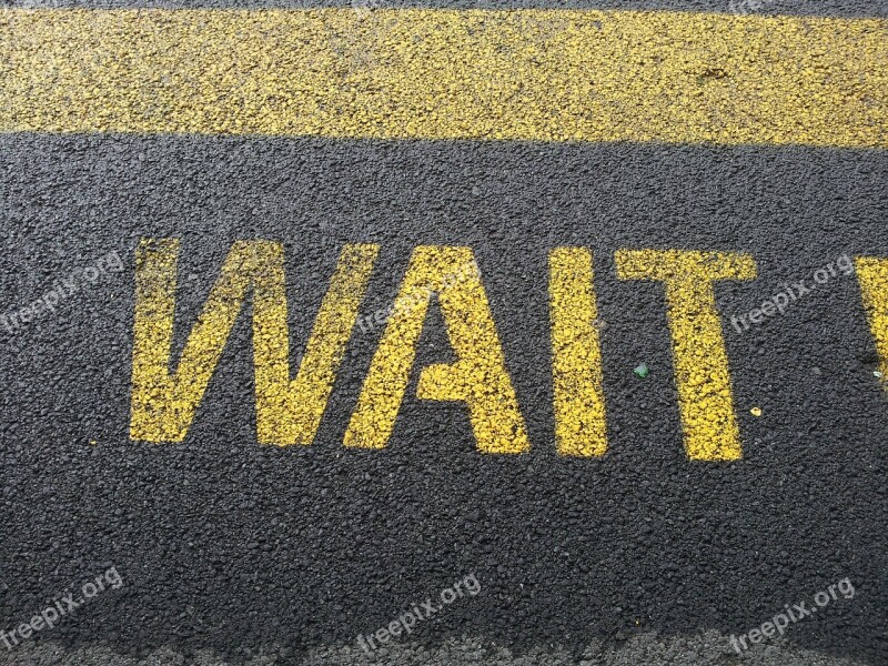 Wait Sign Waiting Icon Stop