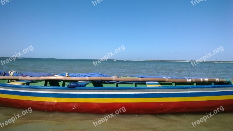 Mar Boat Summer Sky Horizon