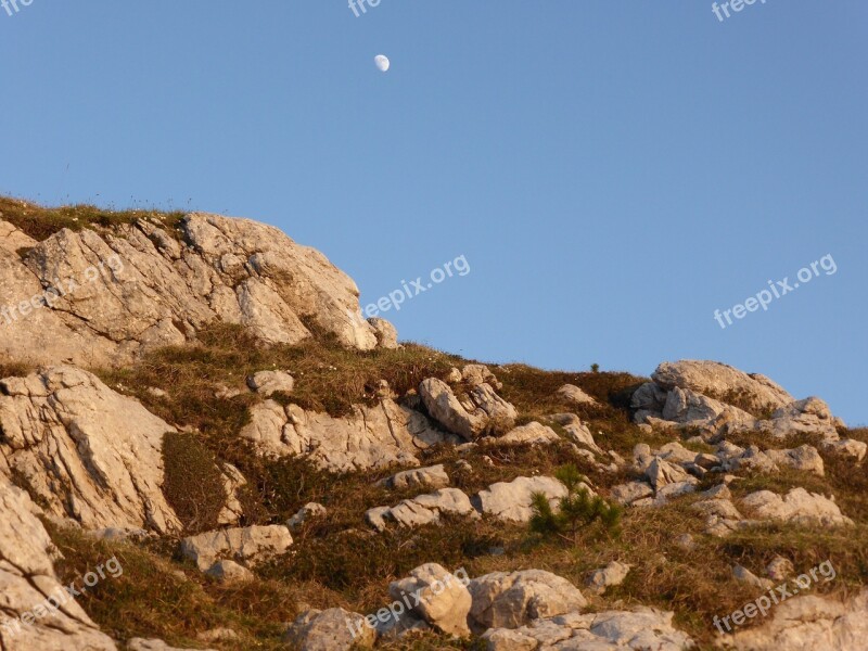 Rocks Sky Luna Free Photos