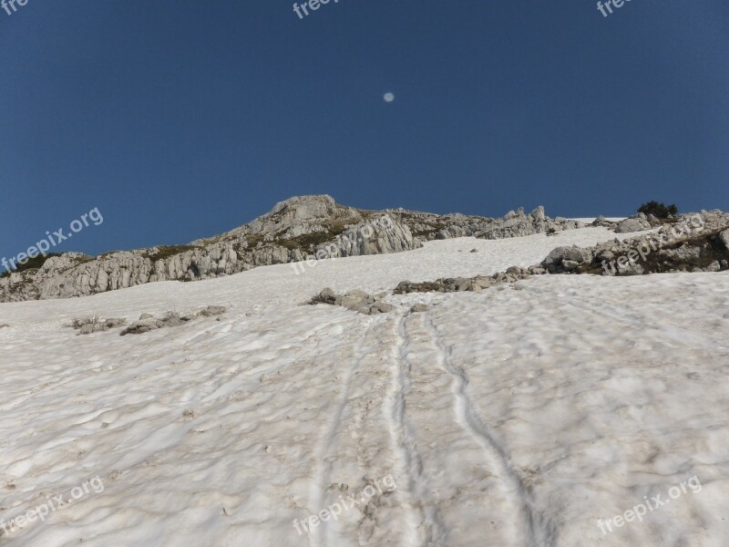 Snow Luna Sky Free Photos