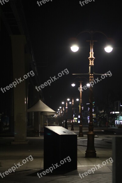 Wolmido Incheon Lighting Street Lights Night View