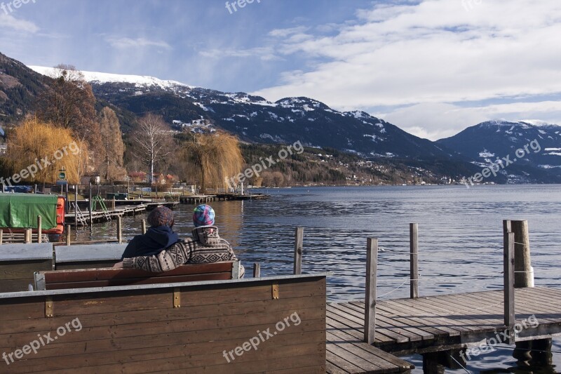 Austria Lake Water Landscape Nature