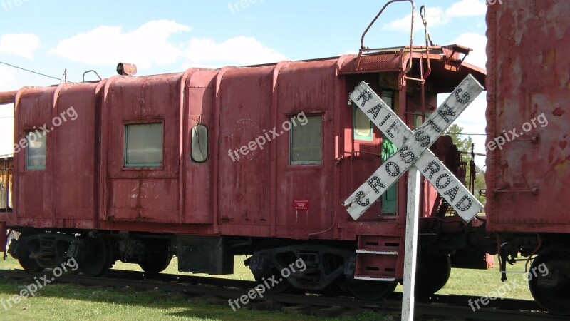 Train Car Railroad Crossing Free Photos