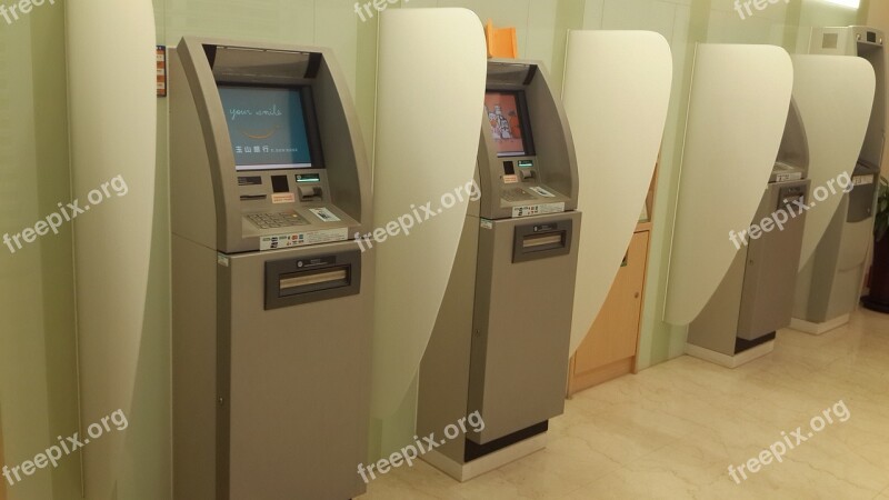 Machine Banking Withdrawal Free Photos