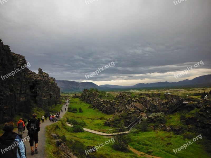 Landscape Iceland Clouds Icelandic Outdoor