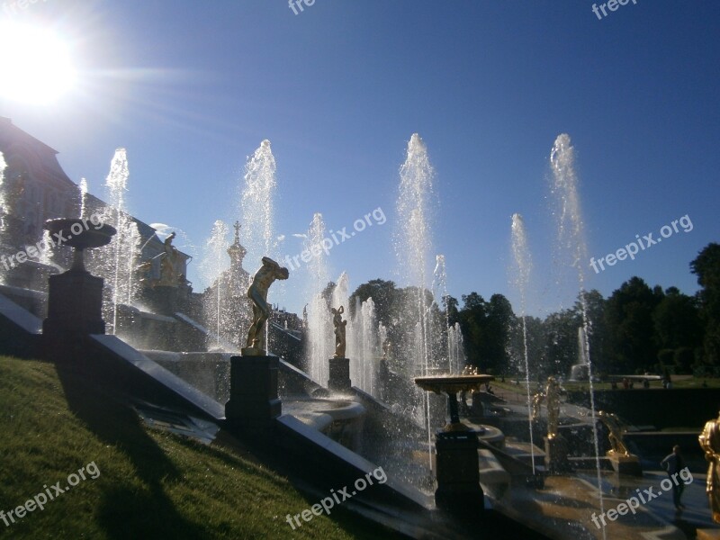 Fontana St Petersburg Peterof Free Photos