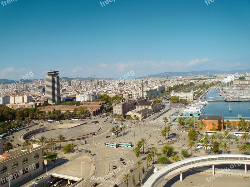 Barcelona Port Columbus Spain City