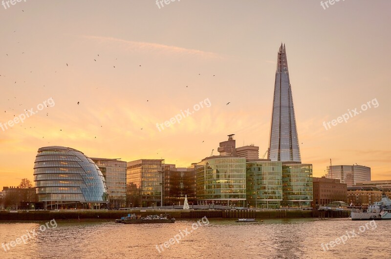 The Shard London Skyline England United Kingdom