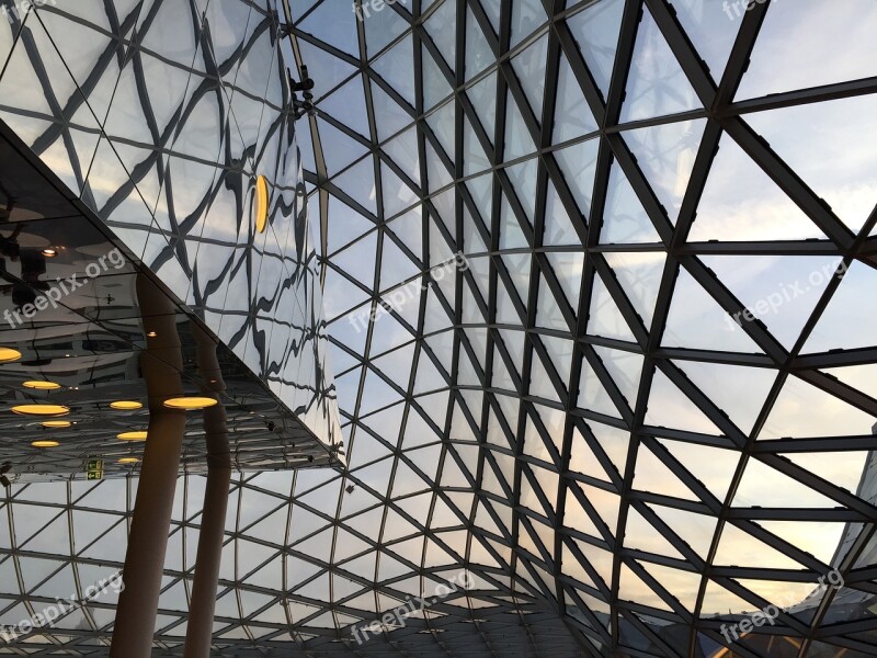 Frankfurt Roof Modern Architecture Glass Roof Building