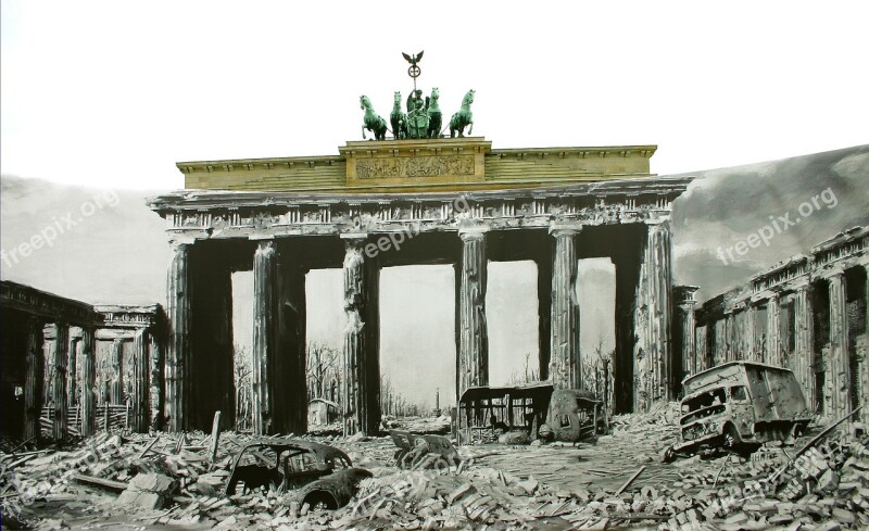 Berlin Brandenburg Gate Quadriga Building Goal