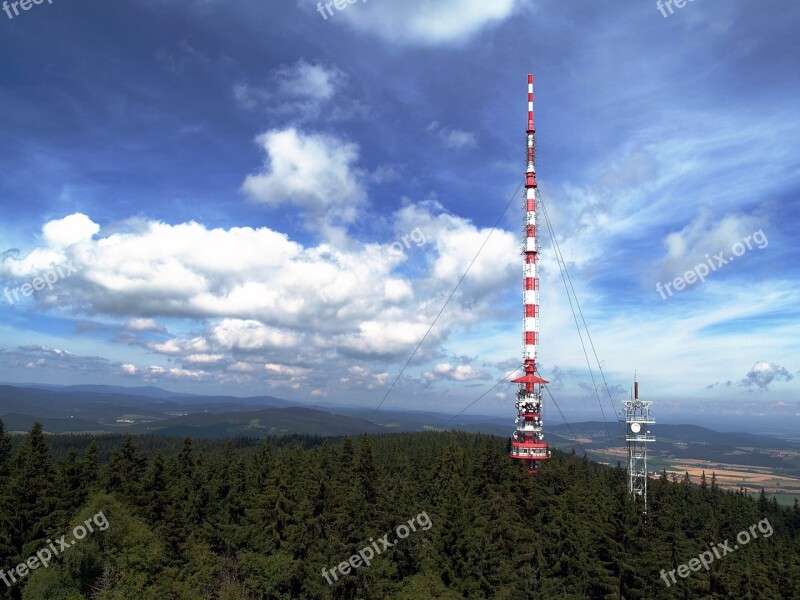 Transmitter Tv Travel Modern Kleť Hill