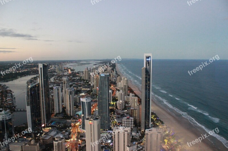 The Sea Tall Buildings Seaside Gold Coast The Q1 Building