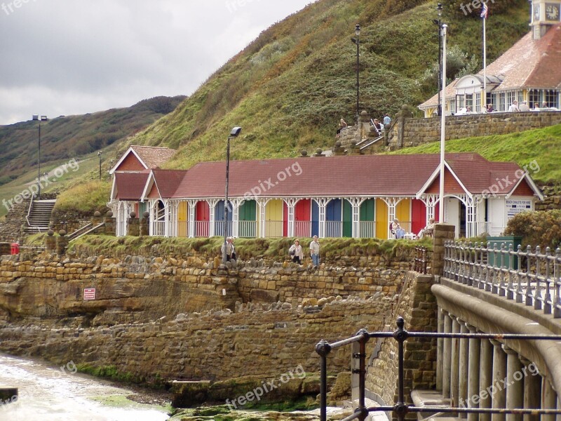 Beach Cottage Colorful England Color Beach