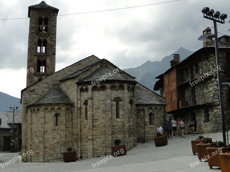 Romanesque Church Rhaeto Romanic Church Spain Pyrenees