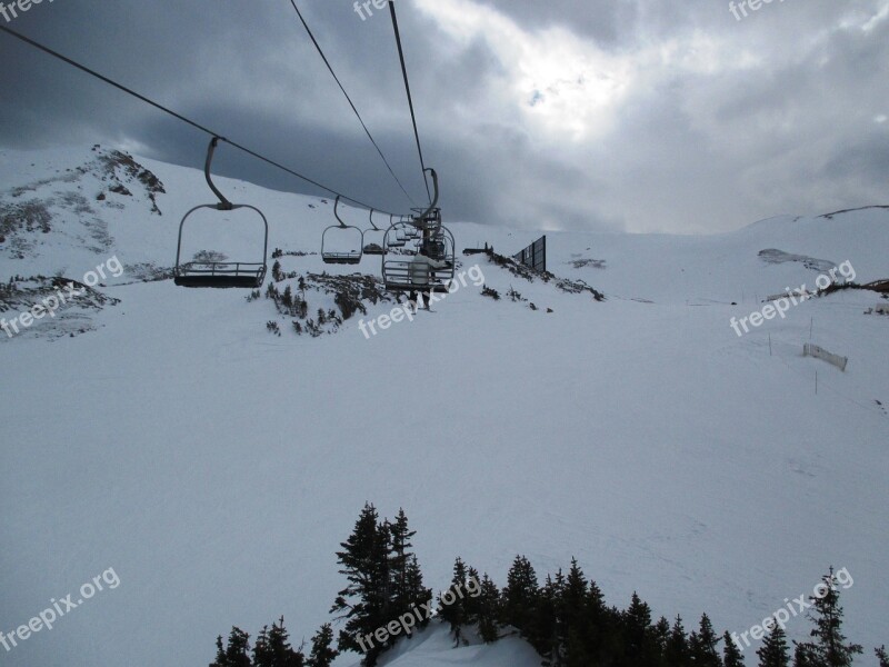 Funicular Ski Lift Lift Landscape Snowboard