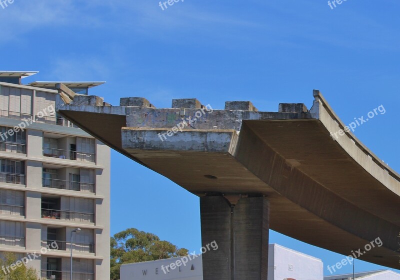 Bauruine Highway End Of The Road Downtown Cape Town