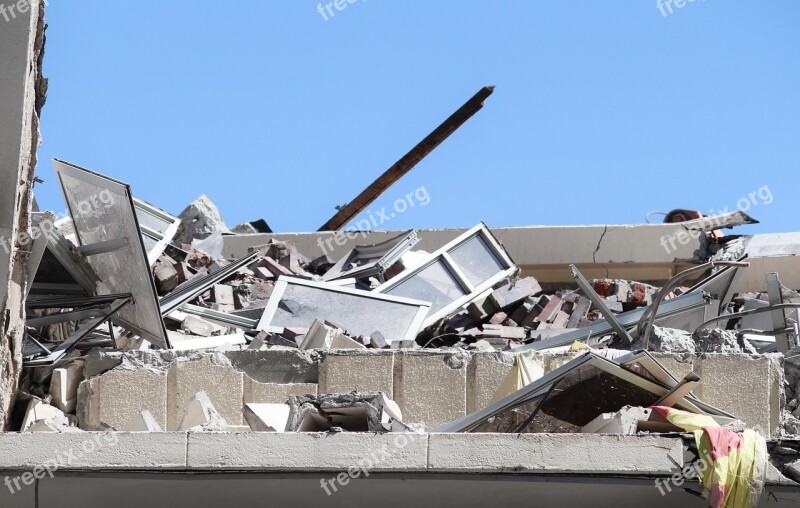 House Demolitions Demolition Company Dirt Dust Building Rubble