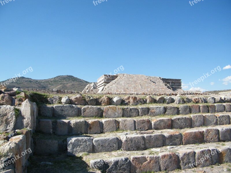 Ladder Mexico Old Prehispanic Free Photos