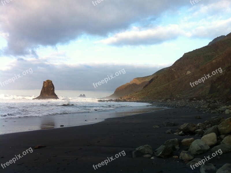 Canary Islands Anaga Sea Pla Benijos