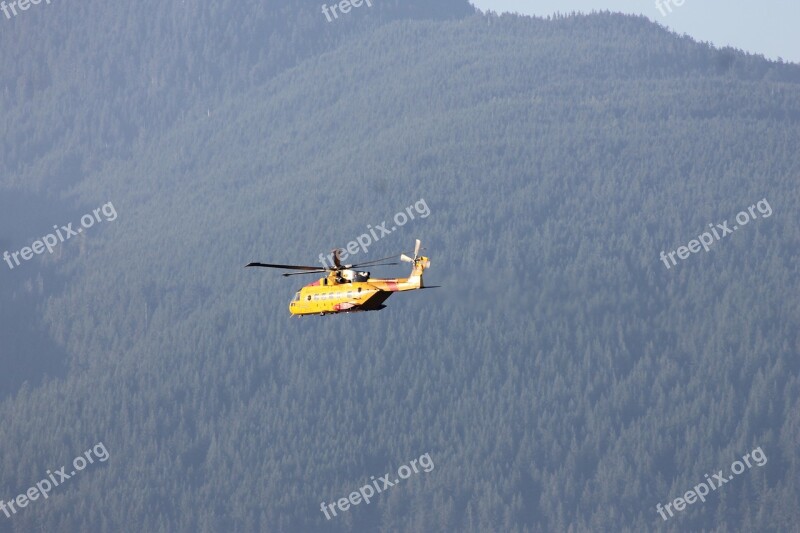 Helicopter Vancouver Canada Free Photos