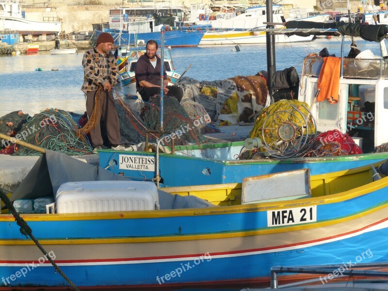 Port Fisherman Networks Fishing Net Boats