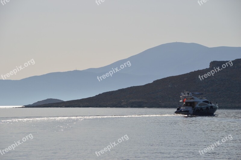 Chalki Harbour Boat Sea Sky