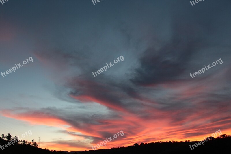 Sky Afternoon End Of Afternoon Sunset Eventide