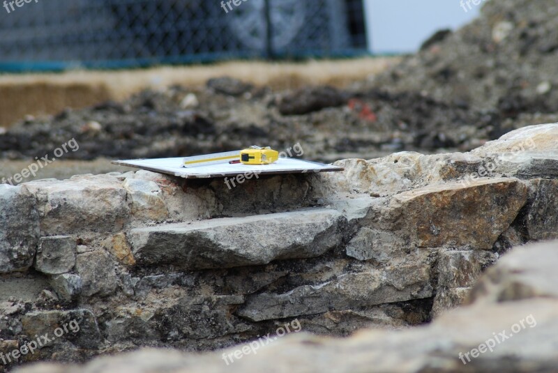 Archaeology Plans Ruins Historical Foundation