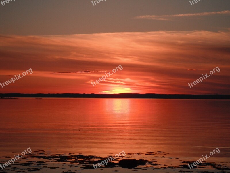 St Lawrence Sunset Québec St Lawrenceriver Sun