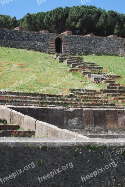 Amphitheater Ruins Seating Culture Classical