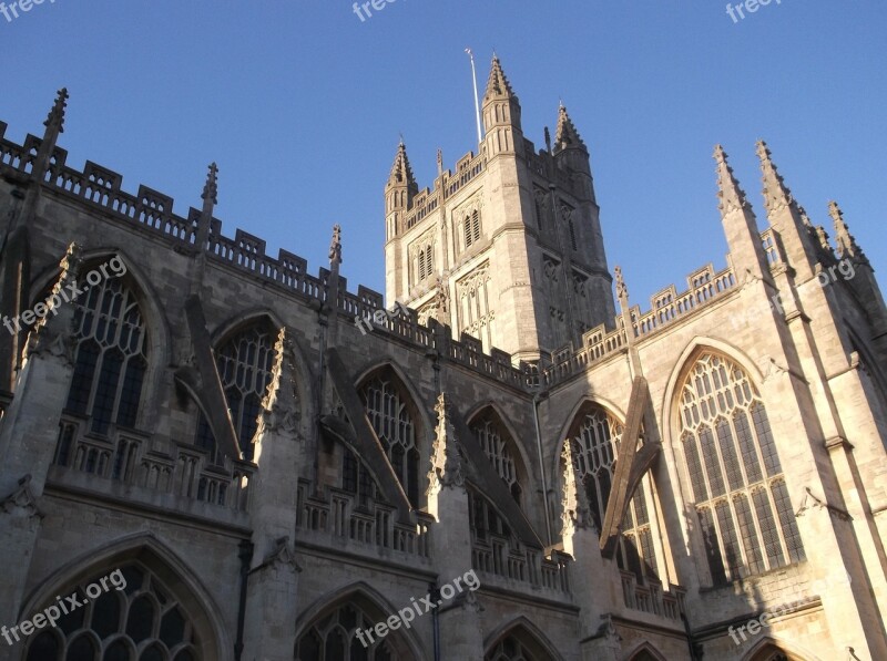 Bath Abbey Historical Building Architecture England