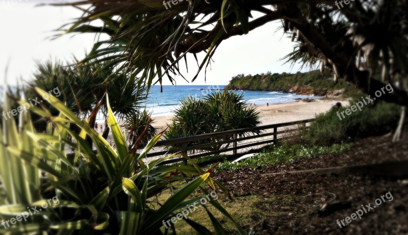 Beach Australia Coolum Water Sea