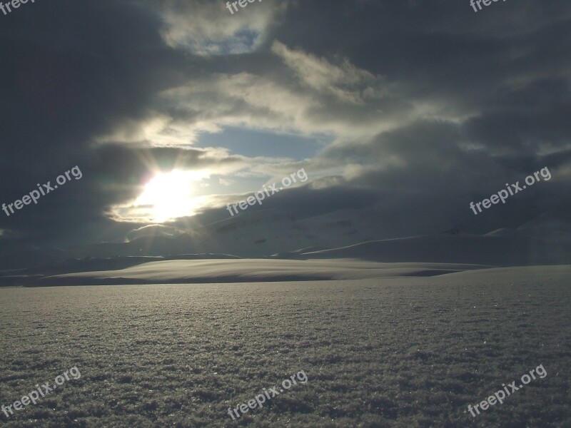 Norway Snow Sun Traces Free Photos