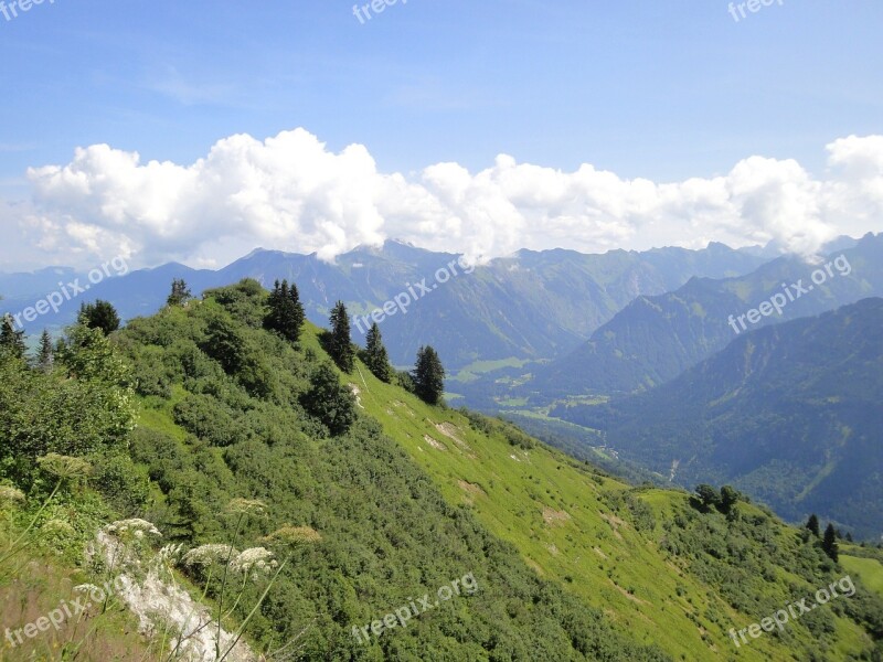 Oberstdorf Alpine Allgäu Mountain Imposing