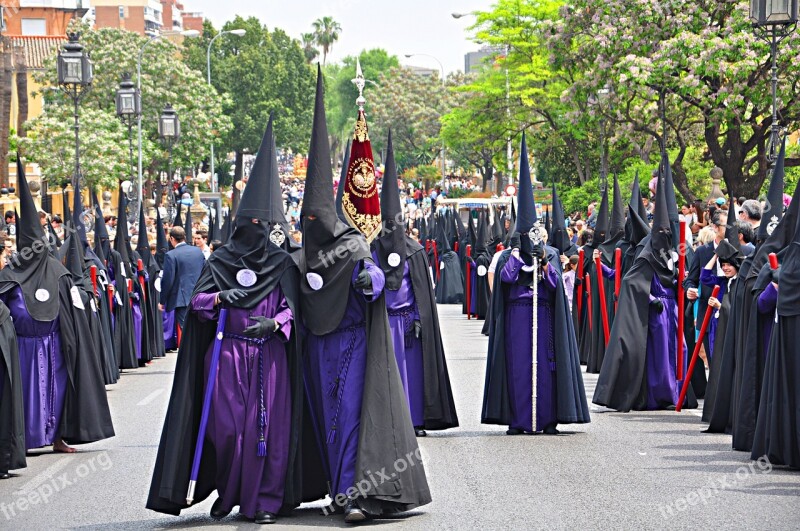 Easter Seville Andalusia Spain Procession