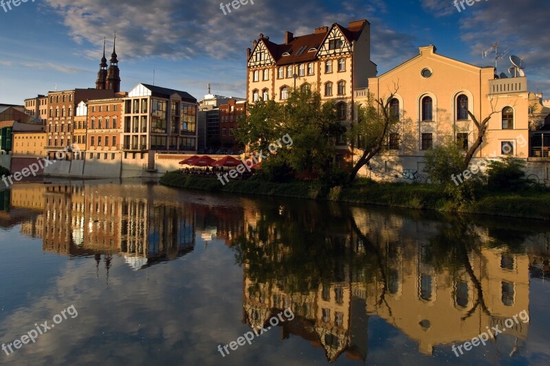 Opole Silesia Evening Sun Millrace Free Photos