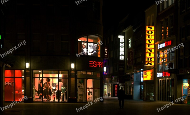 At Night Night Pictures Cologne Free Photos