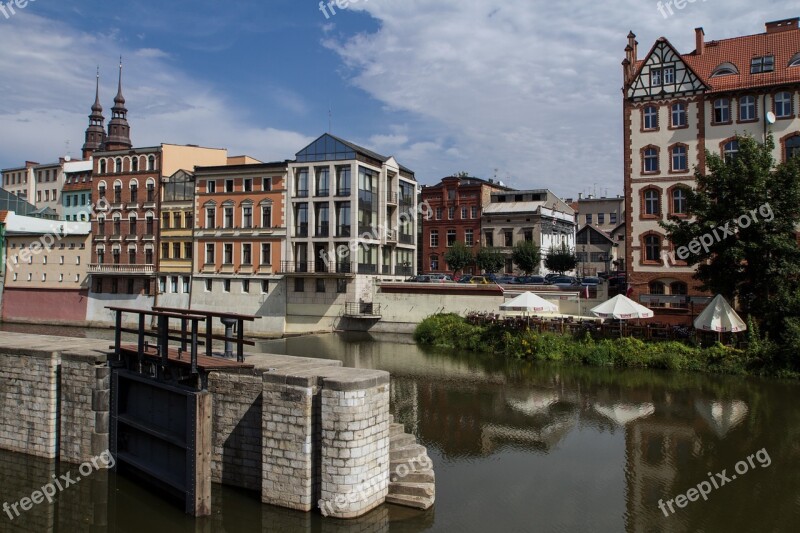 Opole Silesia Channel Mlynowka Millrace Panorama