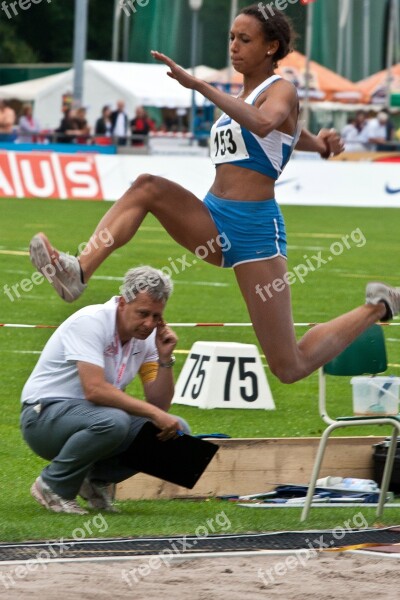 Athletics Sport Long Jump Junior Gala Mannheim Free Photos